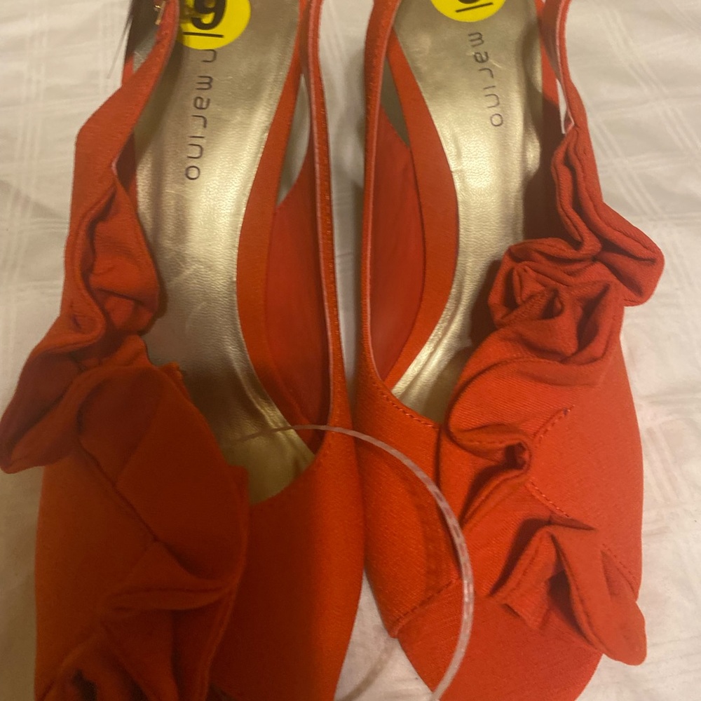 Tangerine color, beautiful shoes